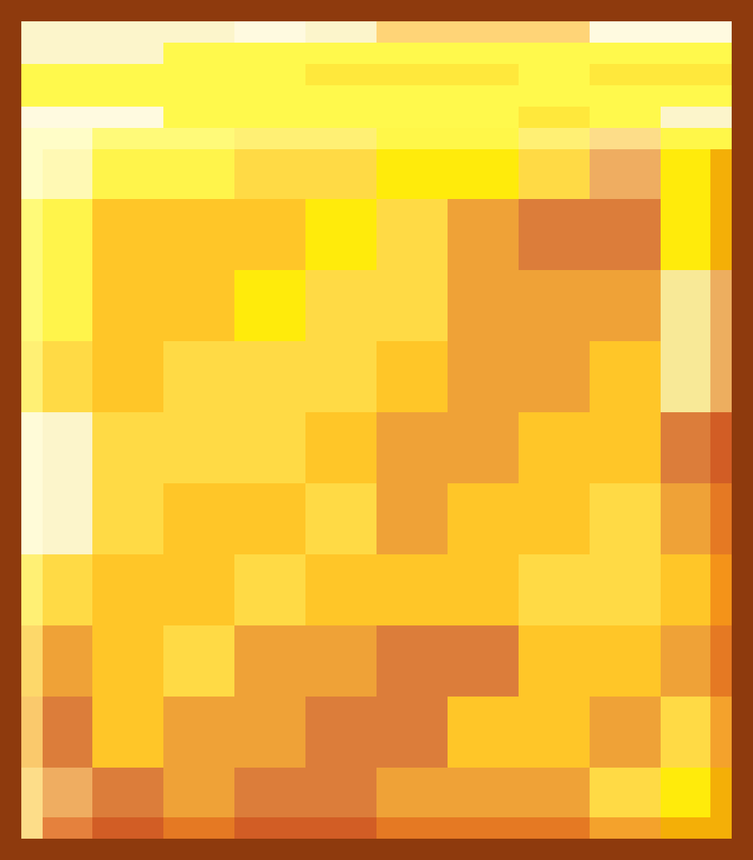 Gold block tile hinting at higher value rows