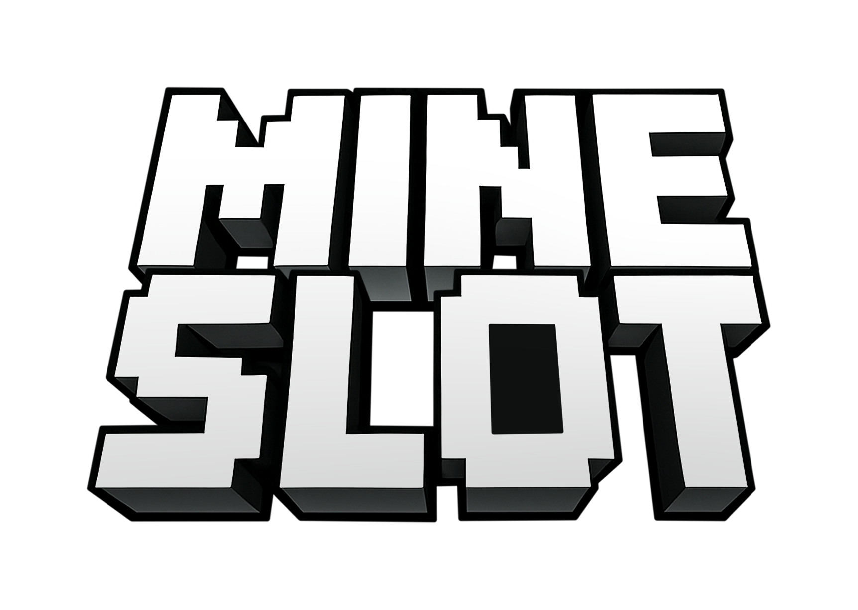 Mine Slot Logo im Pixel-Mining-Stil